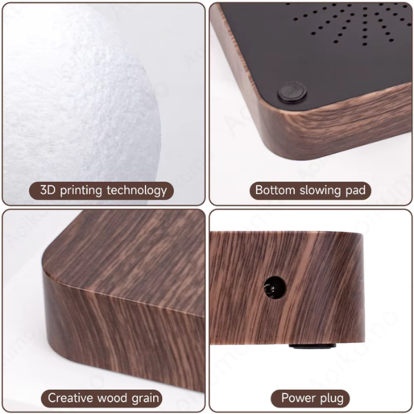 Real 360° Spinning - Levitating Magnetic Moon Lamp