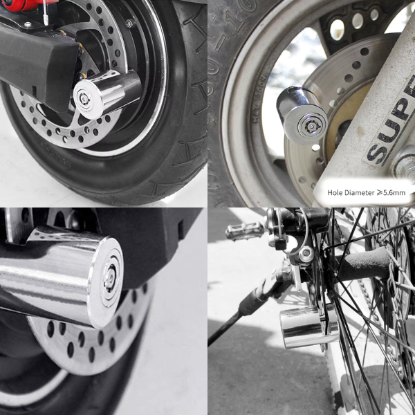 Push to Lock - Anti-Theft Sturdy Wheel Disc-Brake Lock
