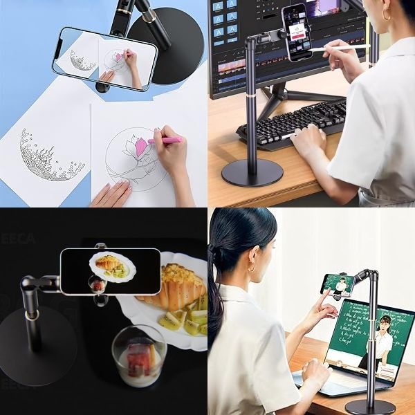 Overhead Recording - Telescopic Mobile Streaming Stand