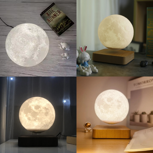 Real 360° Spinning - Levitating Magnetic Moon Lamp