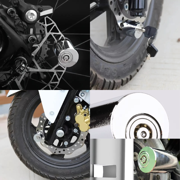 Push to Lock - Anti-Theft Sturdy Wheel Disc-Brake Lock