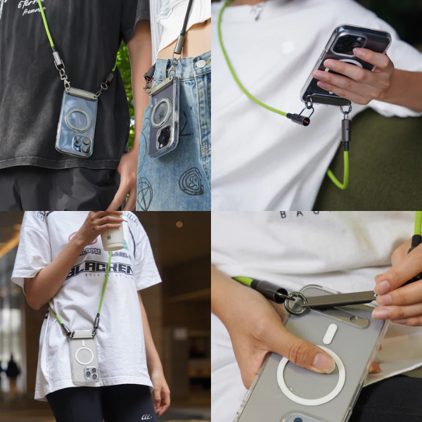 Charge, Carry & Go - FlipZip Magnetic Phone Lanyard System