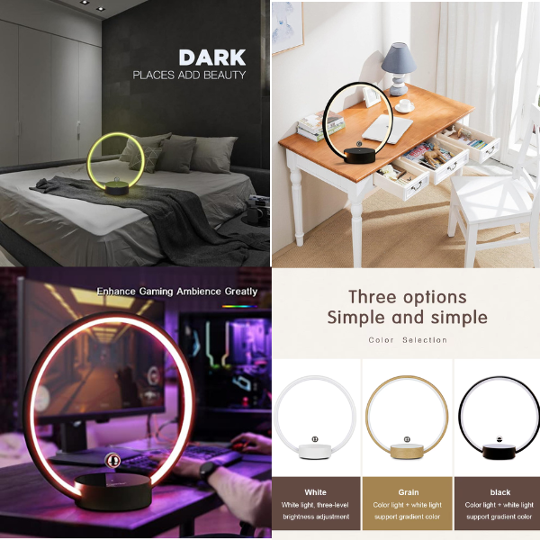 No Buttons - Levitating Circlo LED Lamp