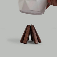 Wooden Tree Treevet Coaster Set - No-more Heat Damage