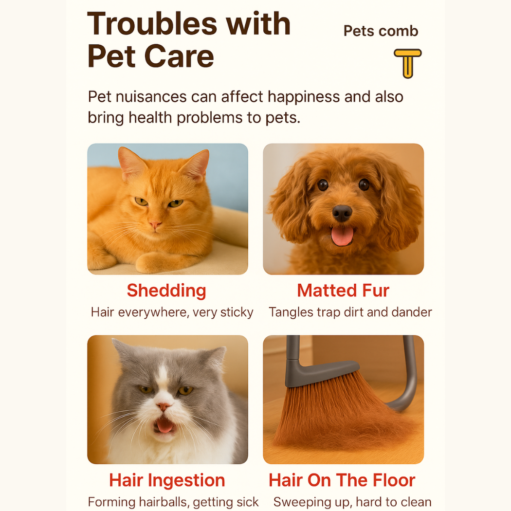 3-in-1 Pet Grooming Brush