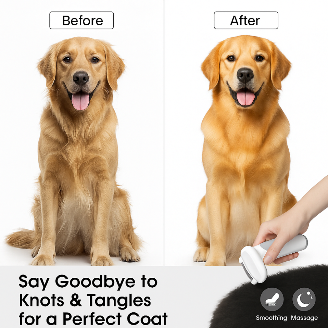 3-in-1 Pet Grooming Brush